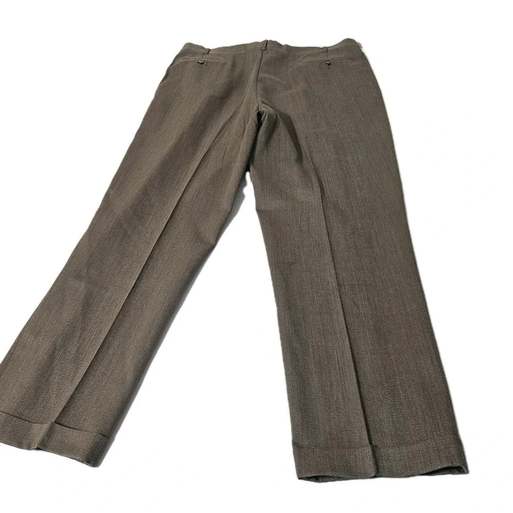 Brooks Brothers Dress Pants Mens 38x33 346 Pleated Cuffed 100% Worsted Wool EUC